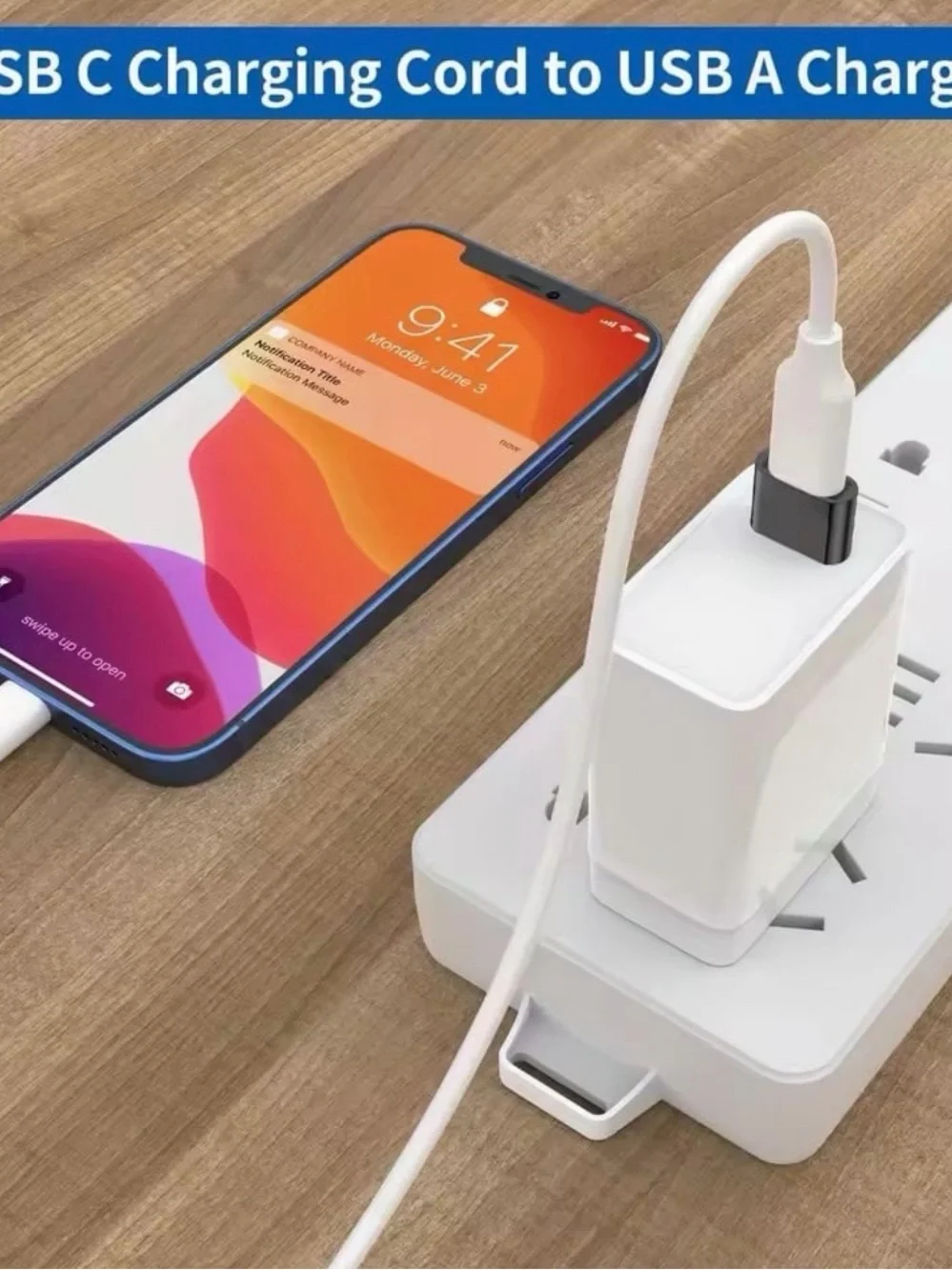 USB-A to USB-C Adapter - Black (3 Pack)